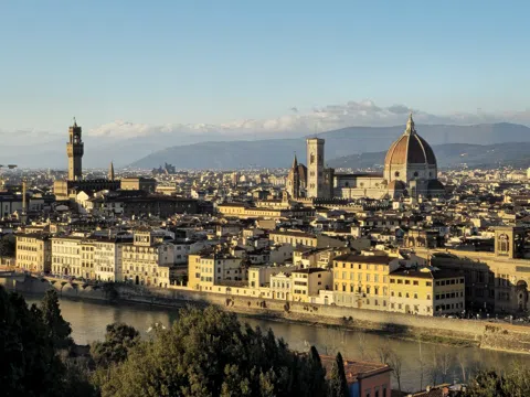 Climbing to Piazzale Michelangelo for the Florence Sunset